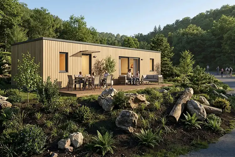 Huisje met bubbelbad en sauna Ardennen